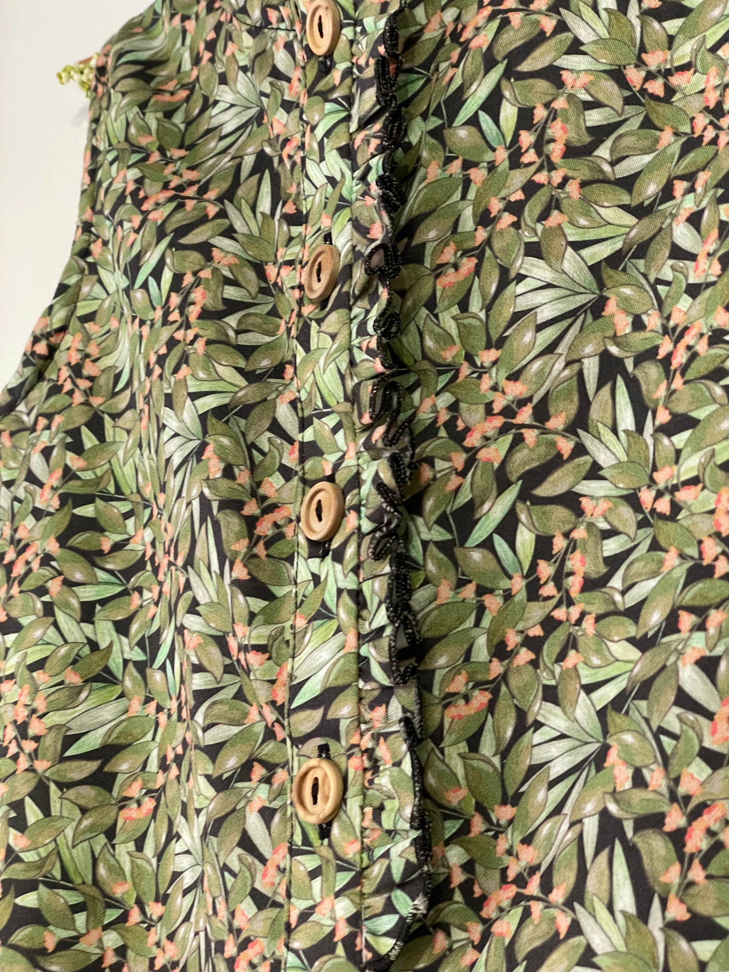 Mia Y Lia -Leaves Printed sleeveless Overalls