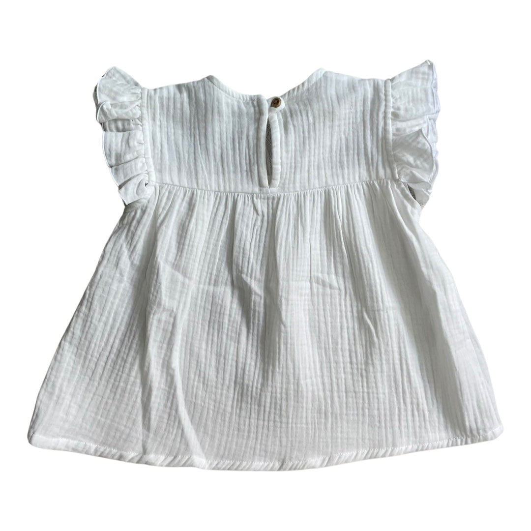 Mia Y Lia - White Ruffle Blouse