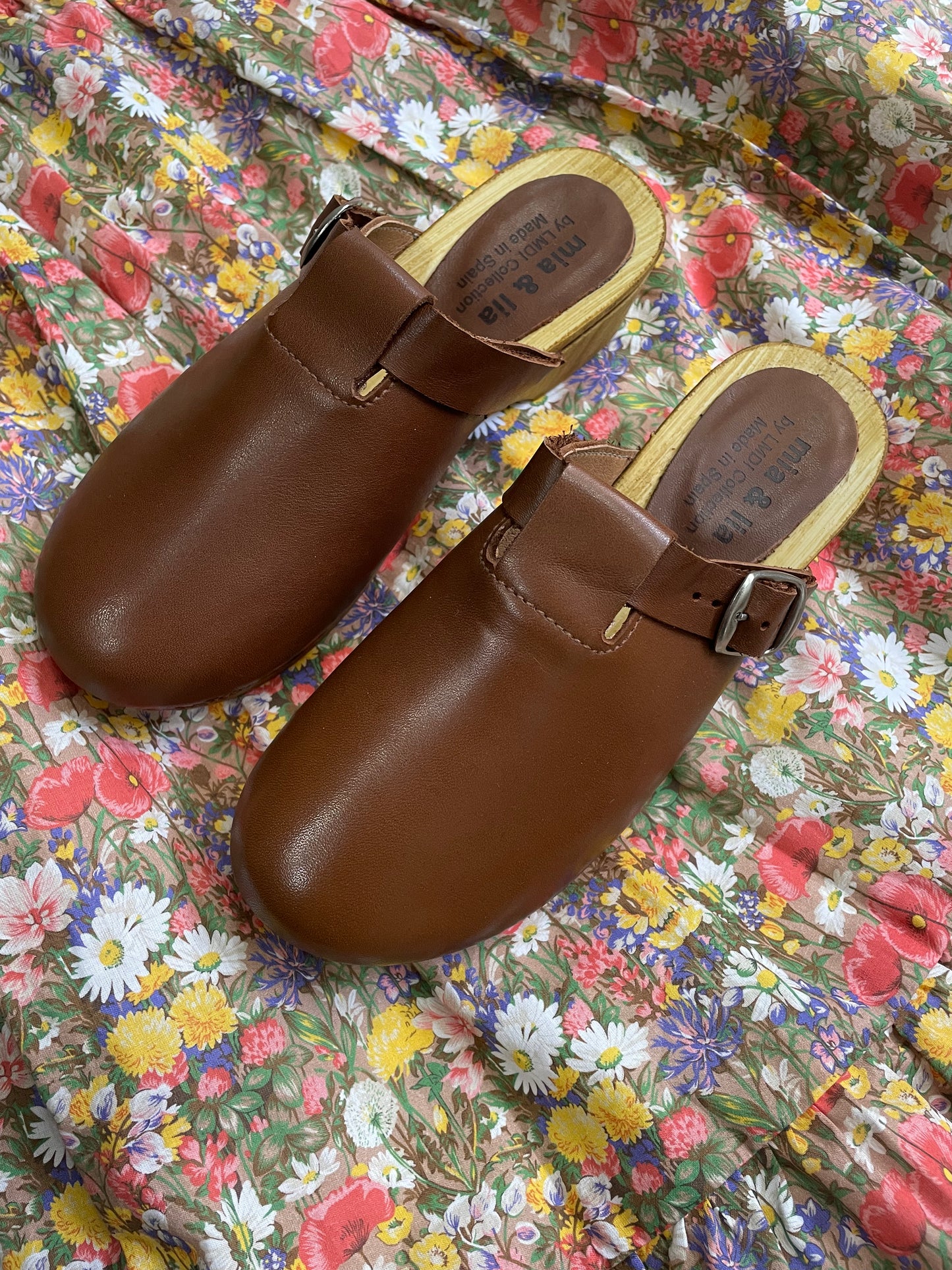 Mia y Lia SS'2 - Wood Brown Clogs