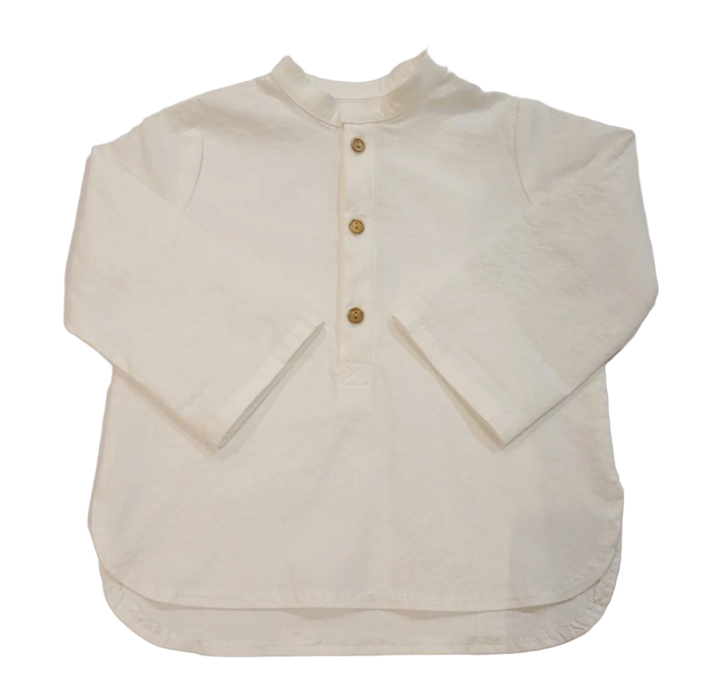 Mia Y Lia - Ivory Long Sleeve boy shirt