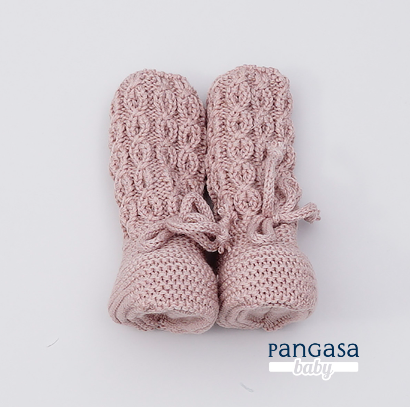 Pangasa - Luxurious Knitted Booties (rosa vintage)