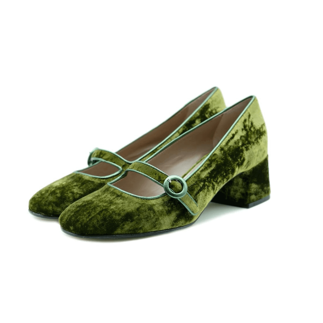 Cheville - Nives Velluto Mary Jane Pumps