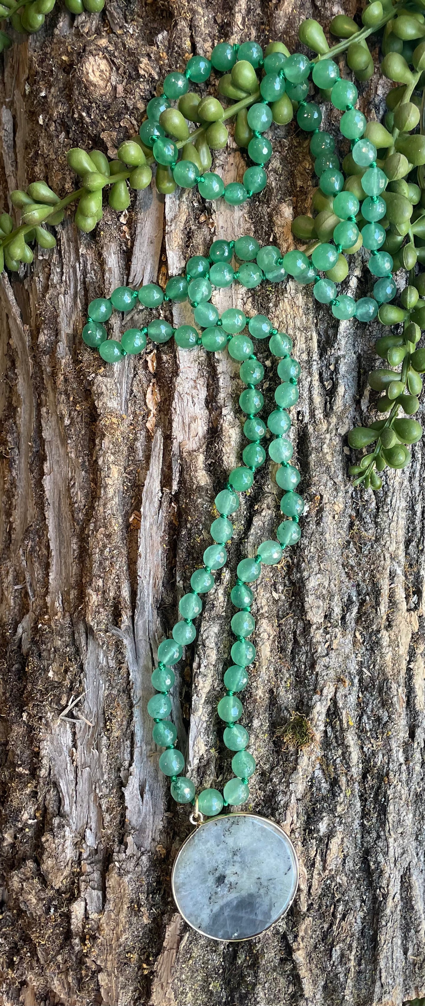 Green Quartz beaded Necklace