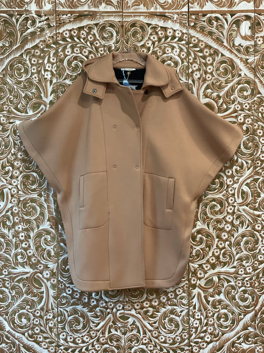 Mid Long Double-breasted Bat Cape Coats Jacket