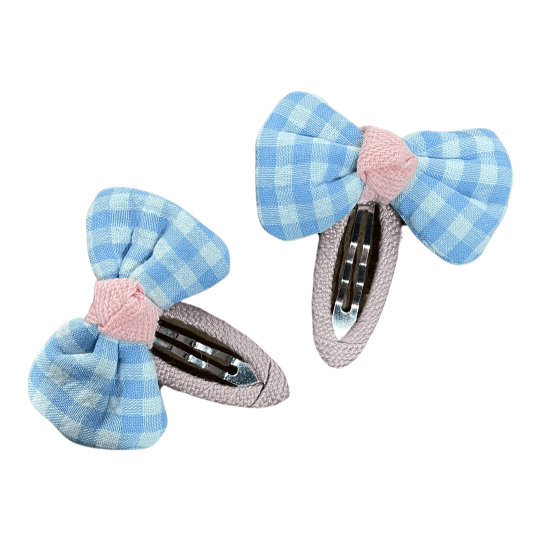 Hair Clip Bond Blue & Pink