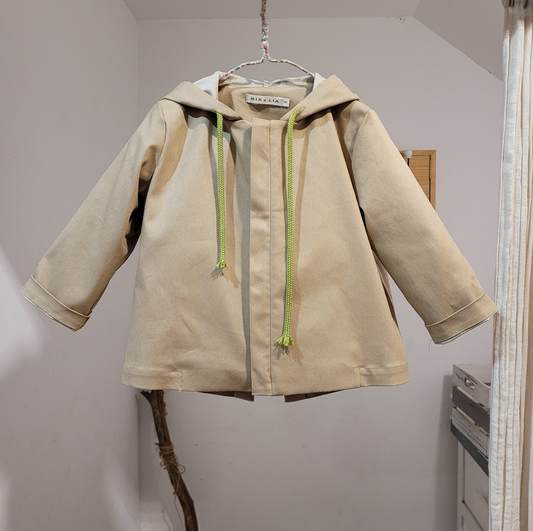 Mia y Lia  -  Camel hooded parka