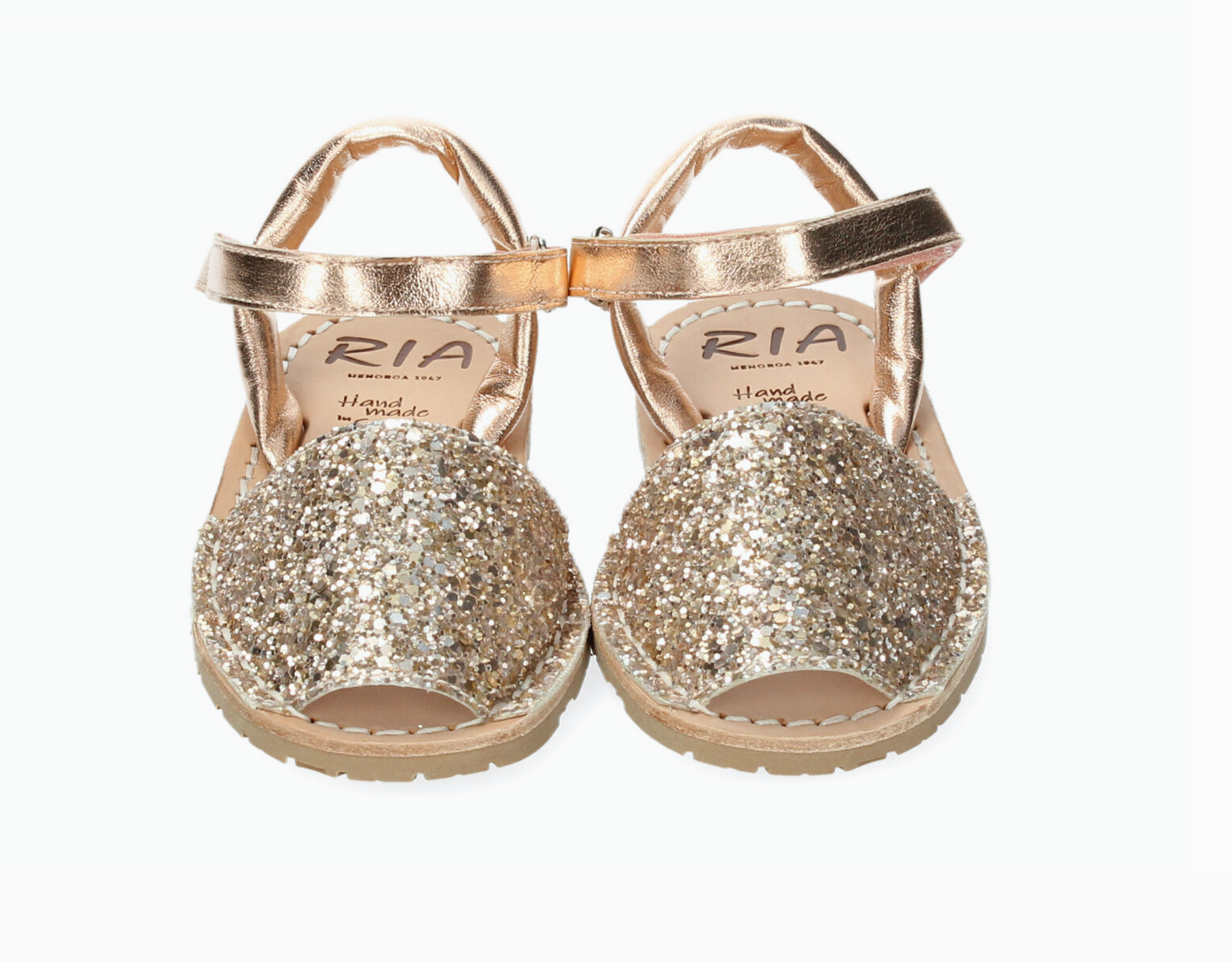 Ria Children -Laced Glitter Sandal Peac