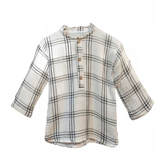 Mia Y Lia - Plaid long sleeve boy shirt