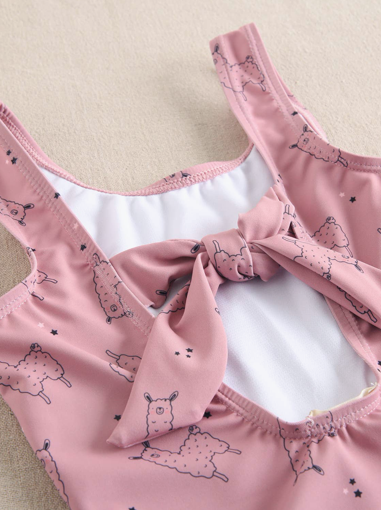 Dusty Pink Swimsuit For Girls