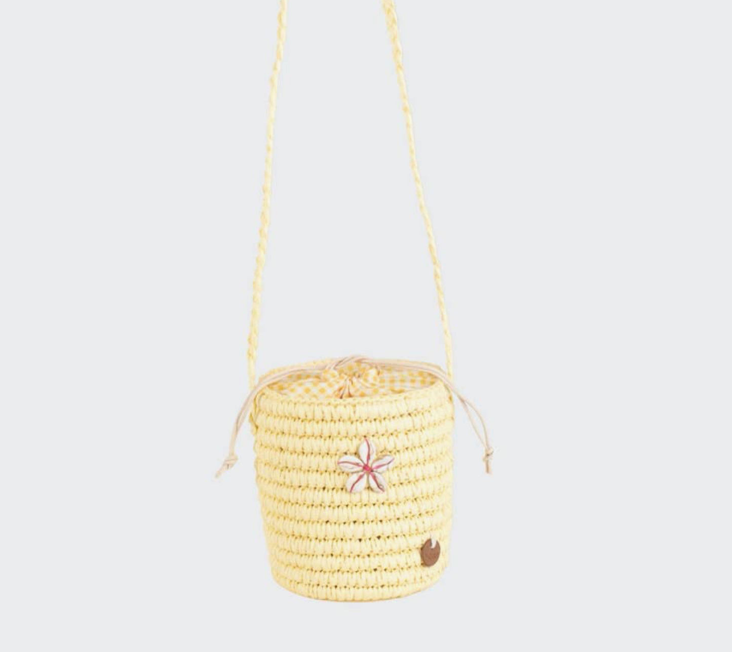 KBAS -  Embroidered Raffia shoulder bag