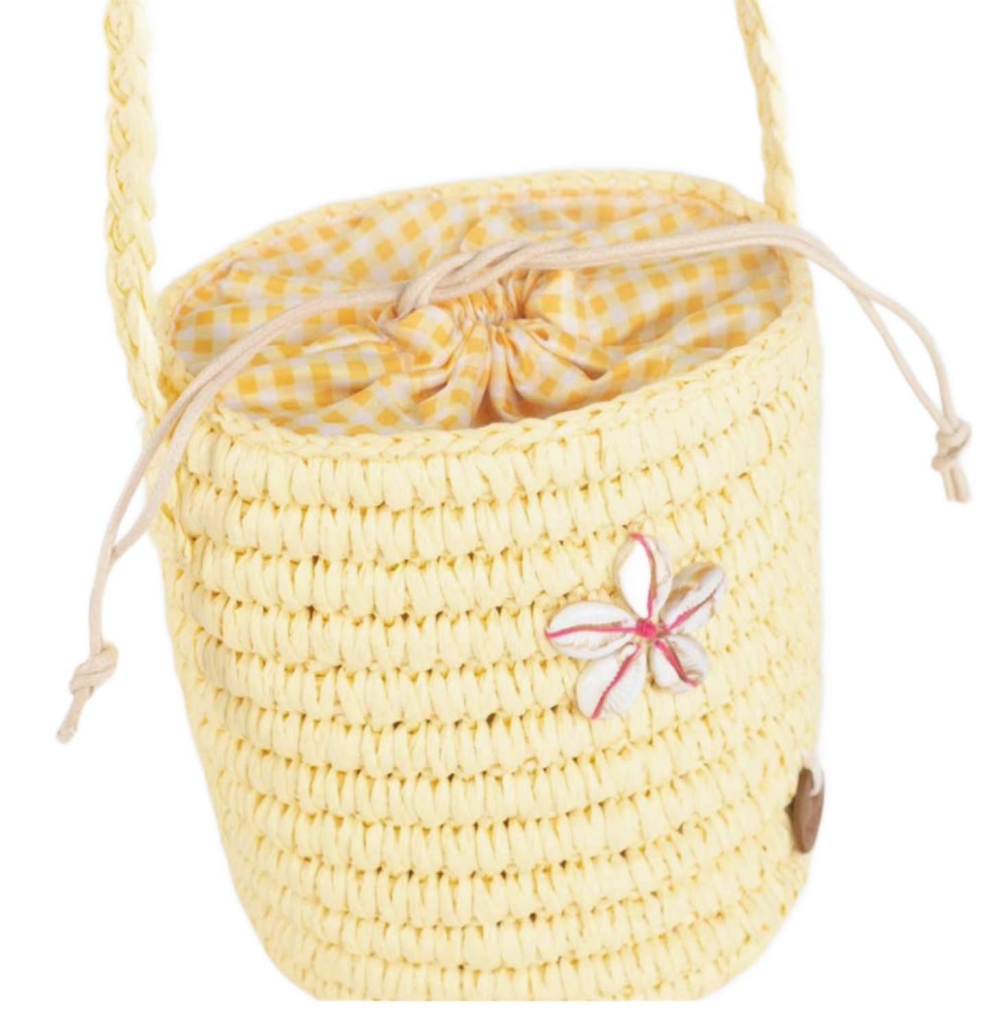 KBAS -  Embroidered Raffia shoulder bag