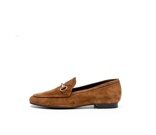 Menina Step - Toledo Chestnut Suede With Chain