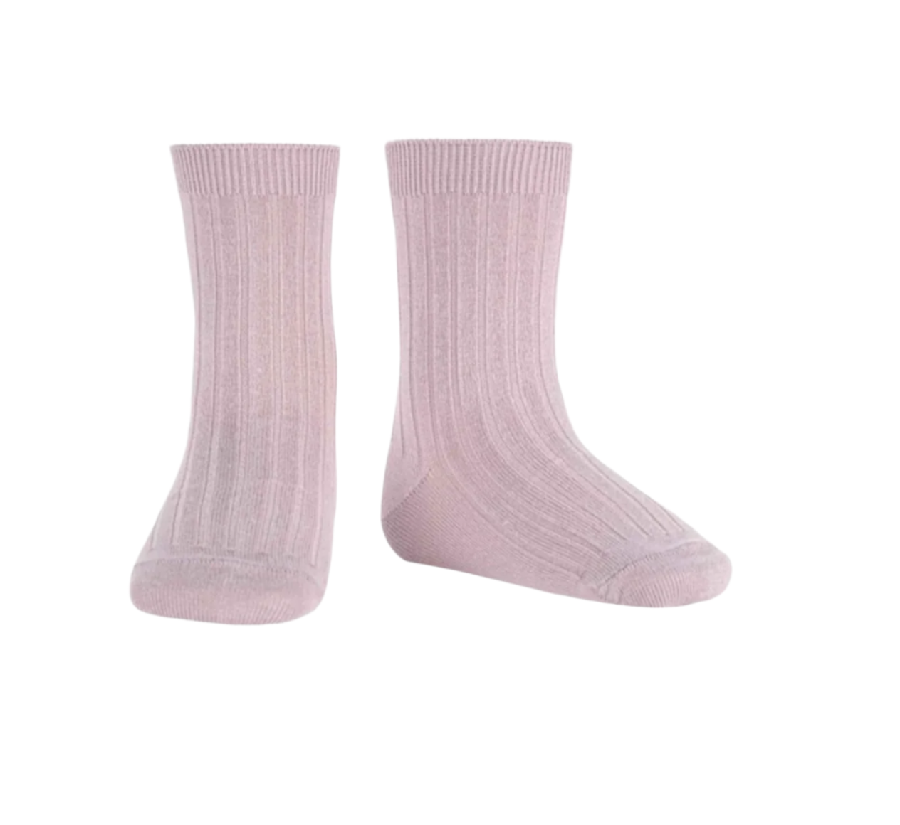 Ribbed cotton short socks