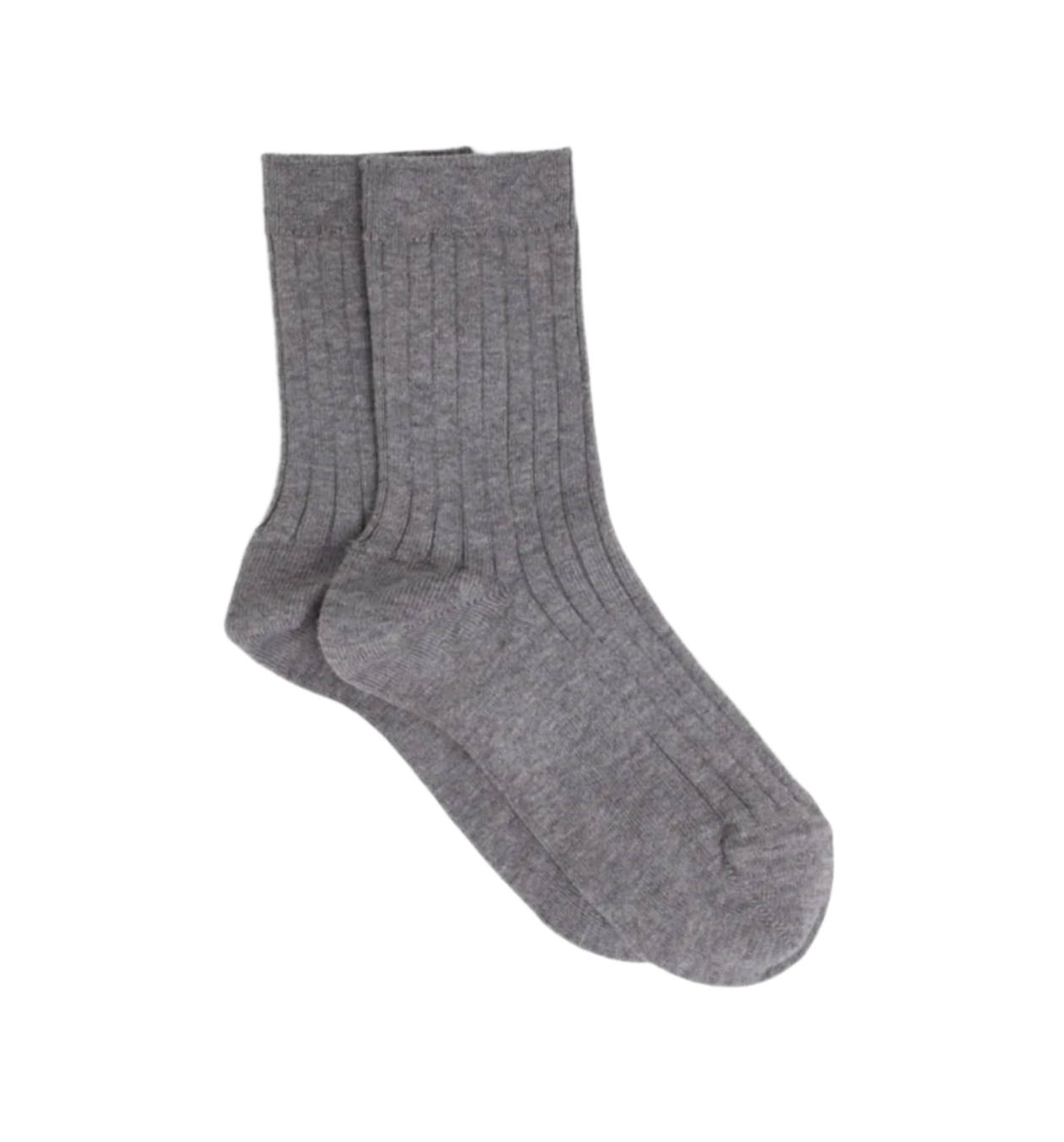 Ribbed cotton short socks