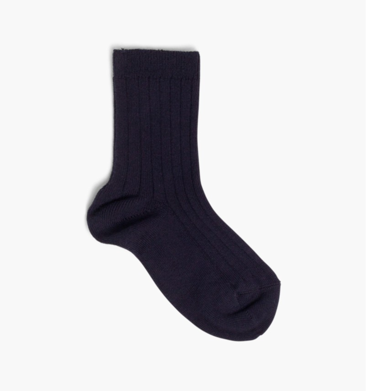 Ribbed cotton short socks