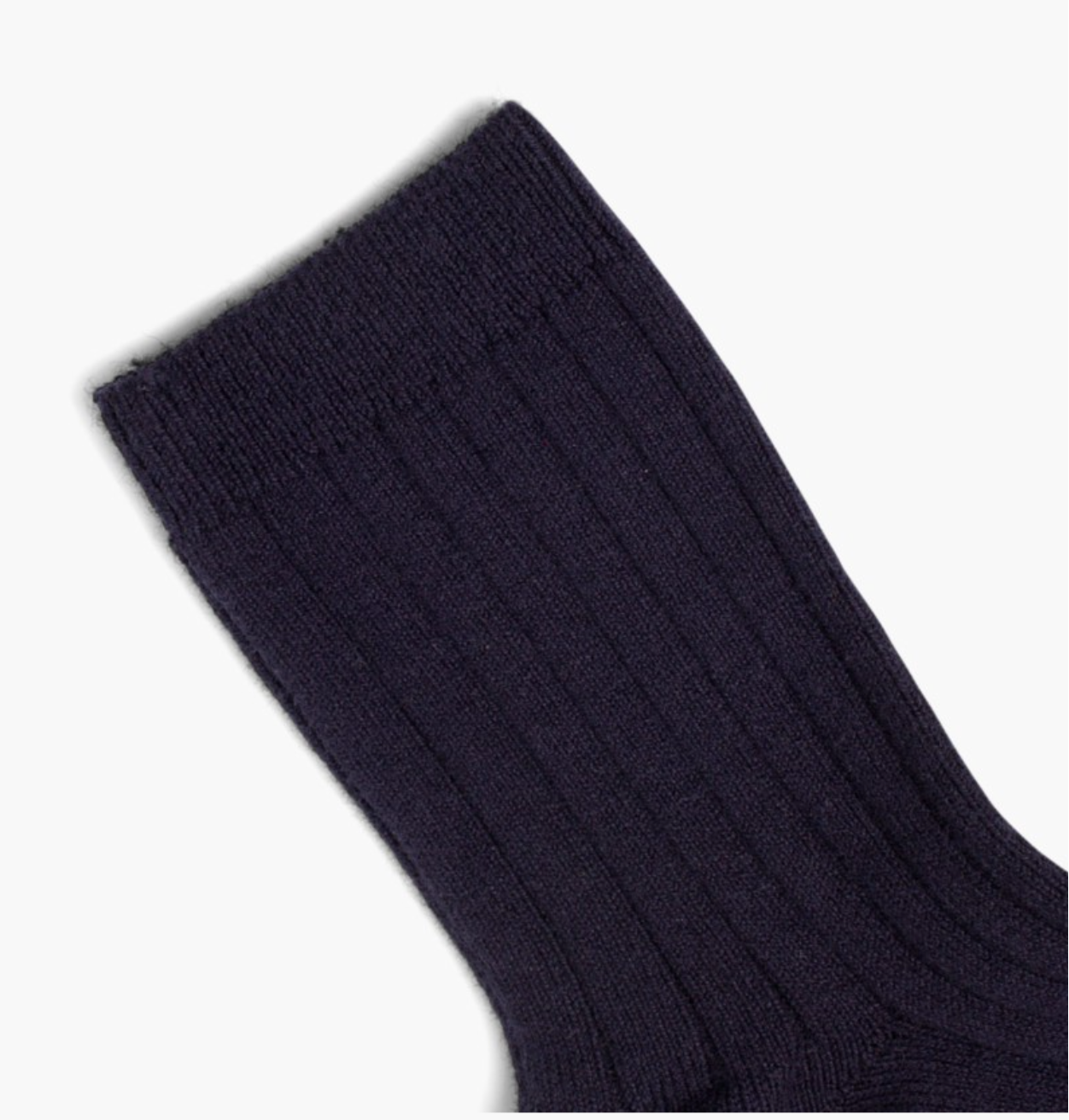 Ribbed cotton short socks