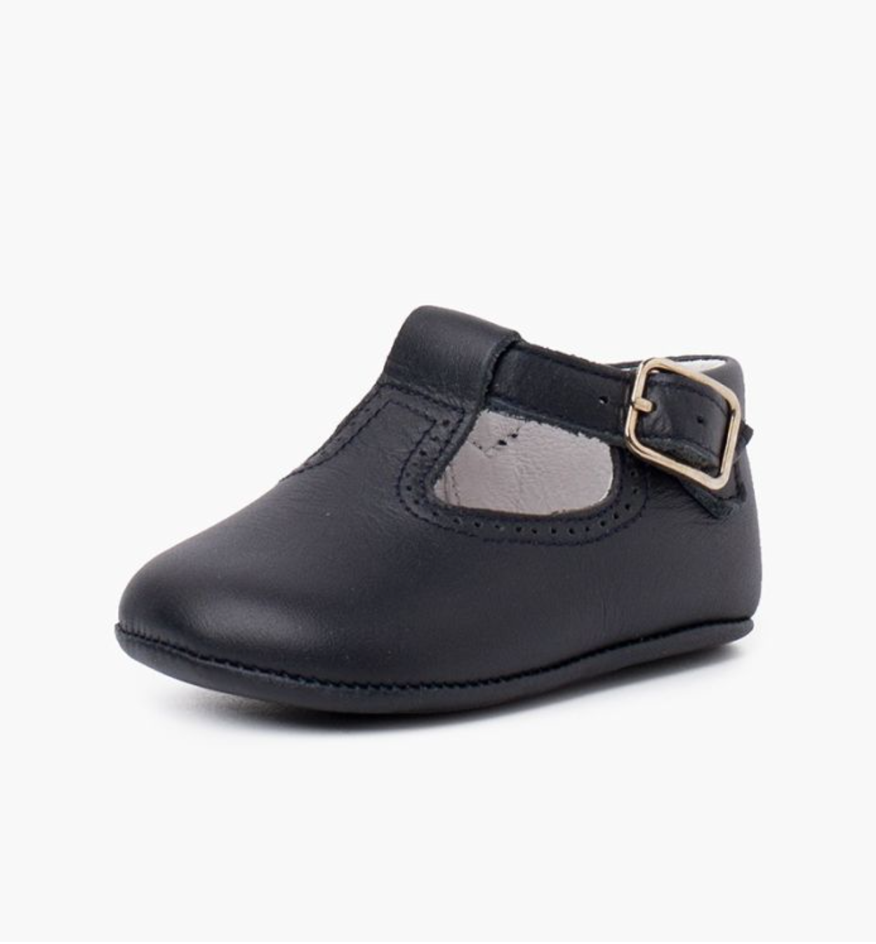 Soft Leather T-Bar Baby Shoes