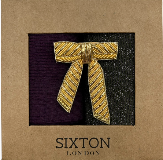 Sixton London - Barcelona Purple & Tokyo Sock Box Duo