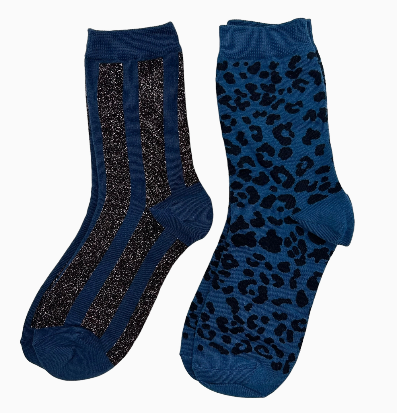 Sixton London - Denim Leopard and Berlin Sock Box Duo