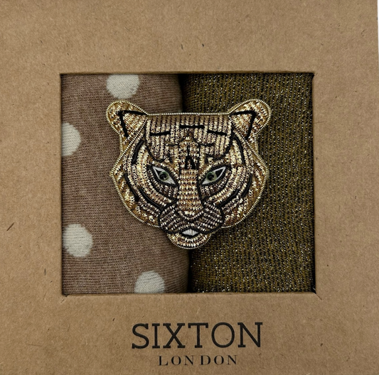 Sixton London - Porto and Tokyo Olive Sock Box Duo