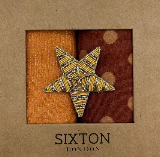 Sixton London - Porto Rust and Tokyo Sock Box Duo