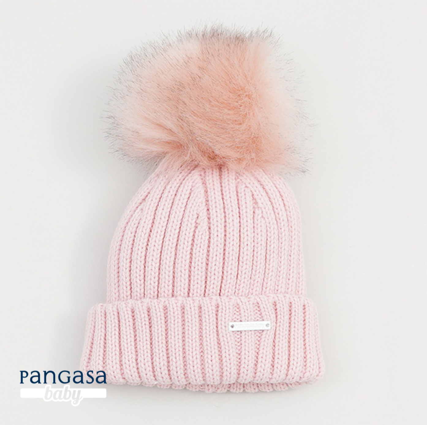 Pangasa - Luxurious Knit Hat with Fur Pompom