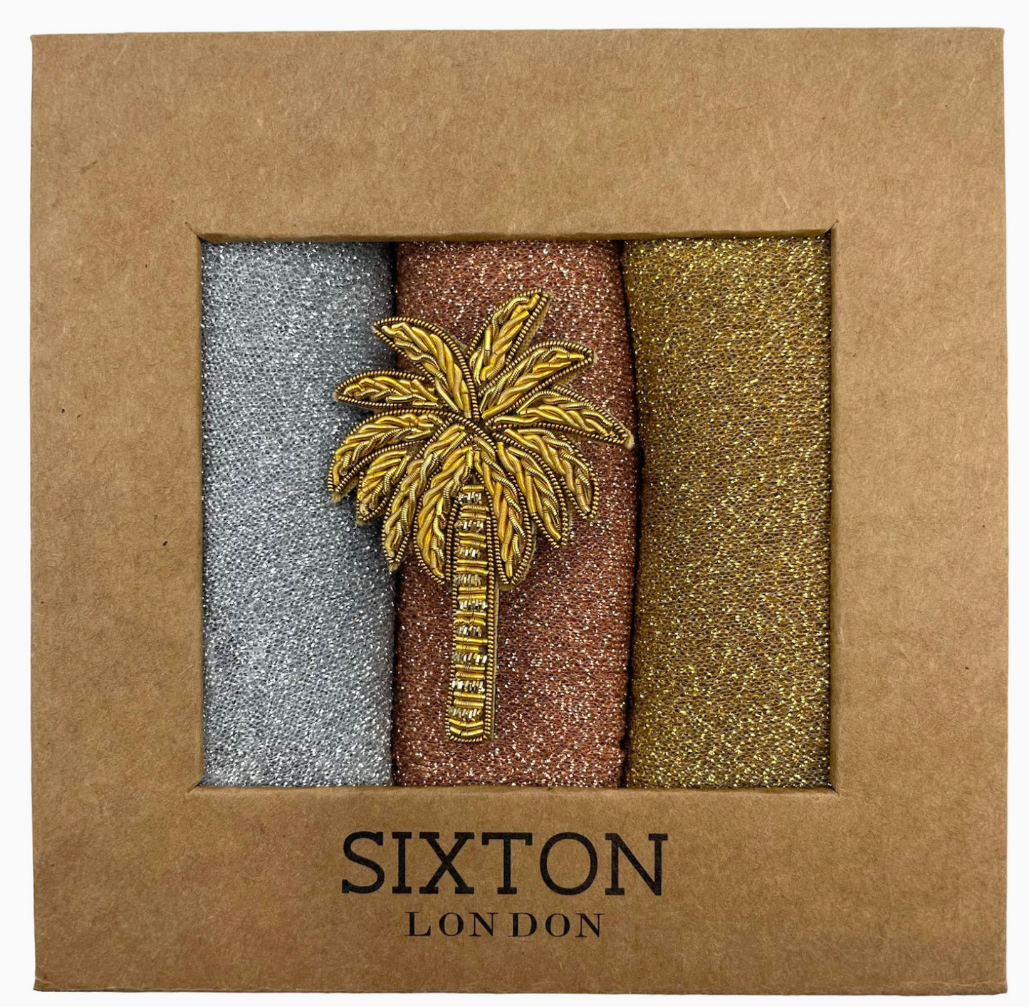 Sixton London - Rio Trio Studio 54 Sock Box with An Embroidered Pin