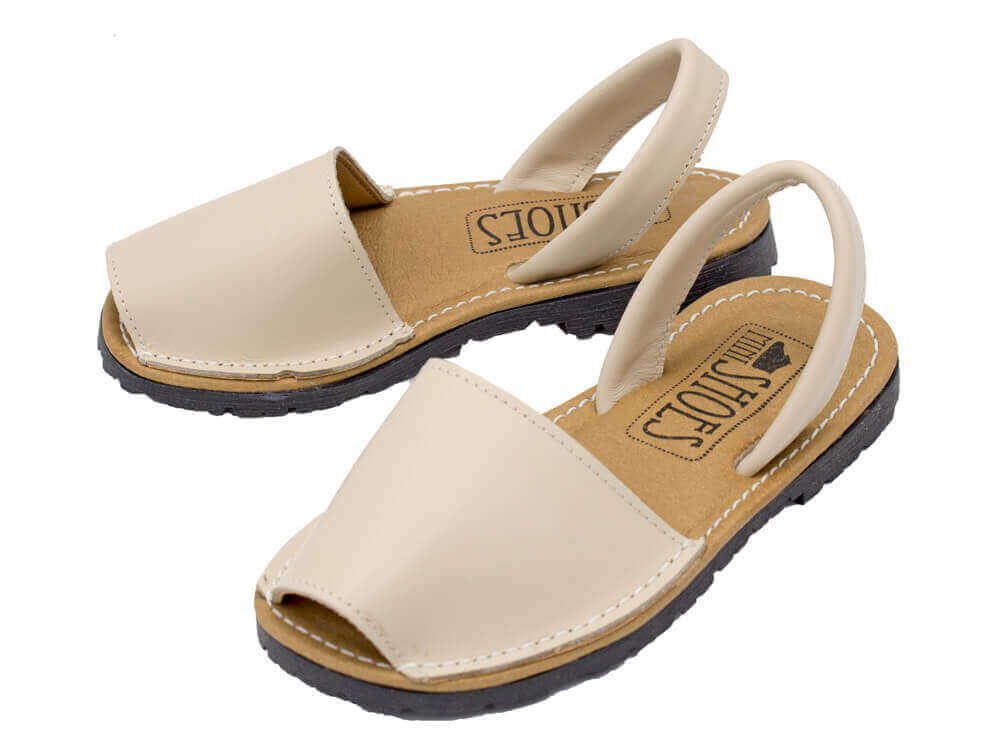 Mini Shoes Kids - Leather Slingback Avarcas Sandals