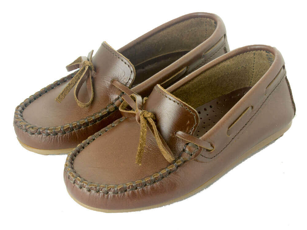 Mini Shoes Kids - Leather Bow Loafer