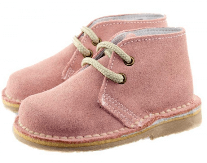 Mini Shoes Kids - Suede Safari Boots with Laces