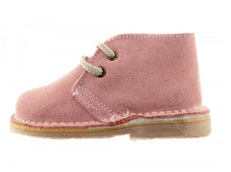 Mini Shoes Kids - Suede Safari Boots with Laces