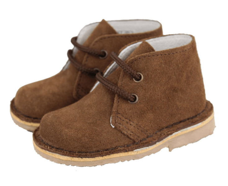 Mini Shoes Kids - Suede Safari Boots with Laces