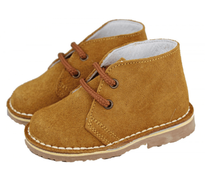 Mini Shoes Kids - Suede Safari Boots with Laces