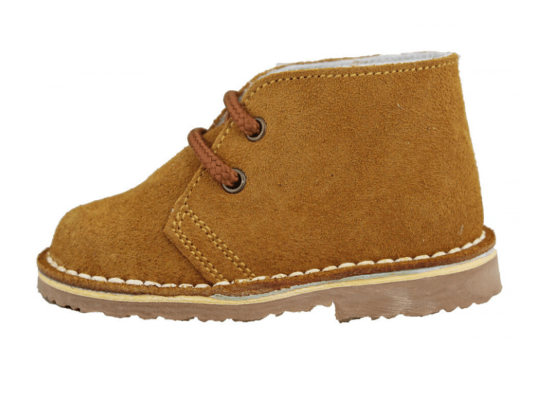 Mini Shoes Kids - Suede Safari Boots with Laces