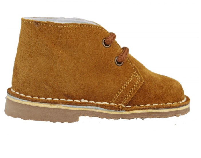 Mini Shoes Kids - Suede Safari Boots with Laces