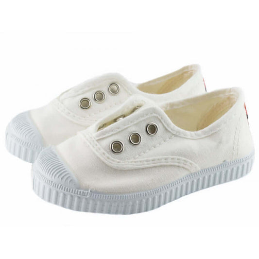 Cienta - Canvas Elastic Slip on Sneakers